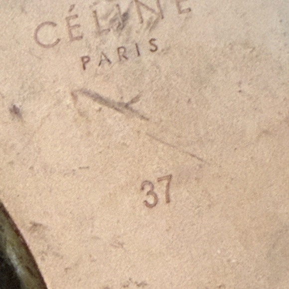 Celine 37 Elegant Burgundy Wedge Sandals - Picture 3 of 7